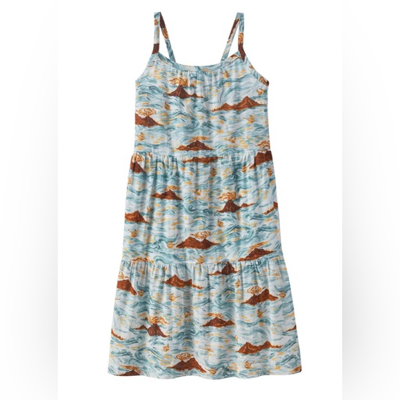 Patagonia Other - Tiered Sundress Volcano‎ Print Sleeveless Casual Summer Dress